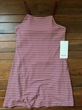 Lululemon Rockwood Stripe Align Dress Jacquard Size 8 NWT